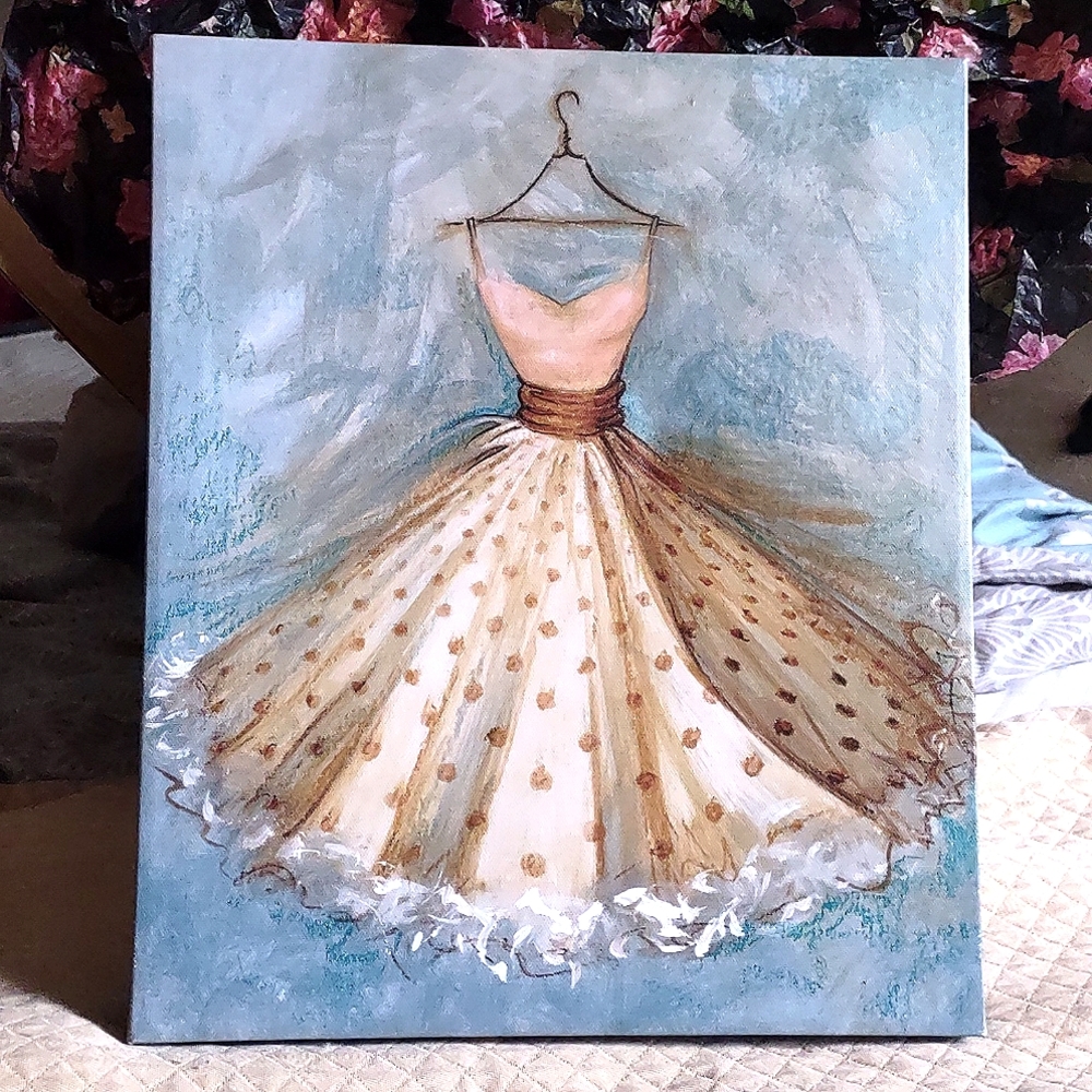 Beautiful Canvas Oil Painting (Dress)